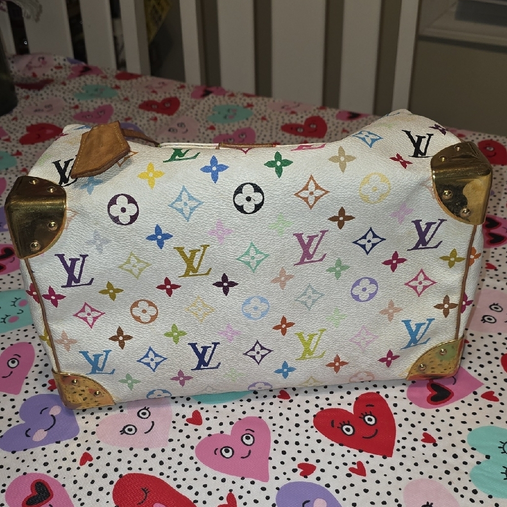 Louis Vuitton White Murakami Multicolor Speedy - Picture 6 of 16